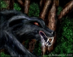 hungriger Werwolf